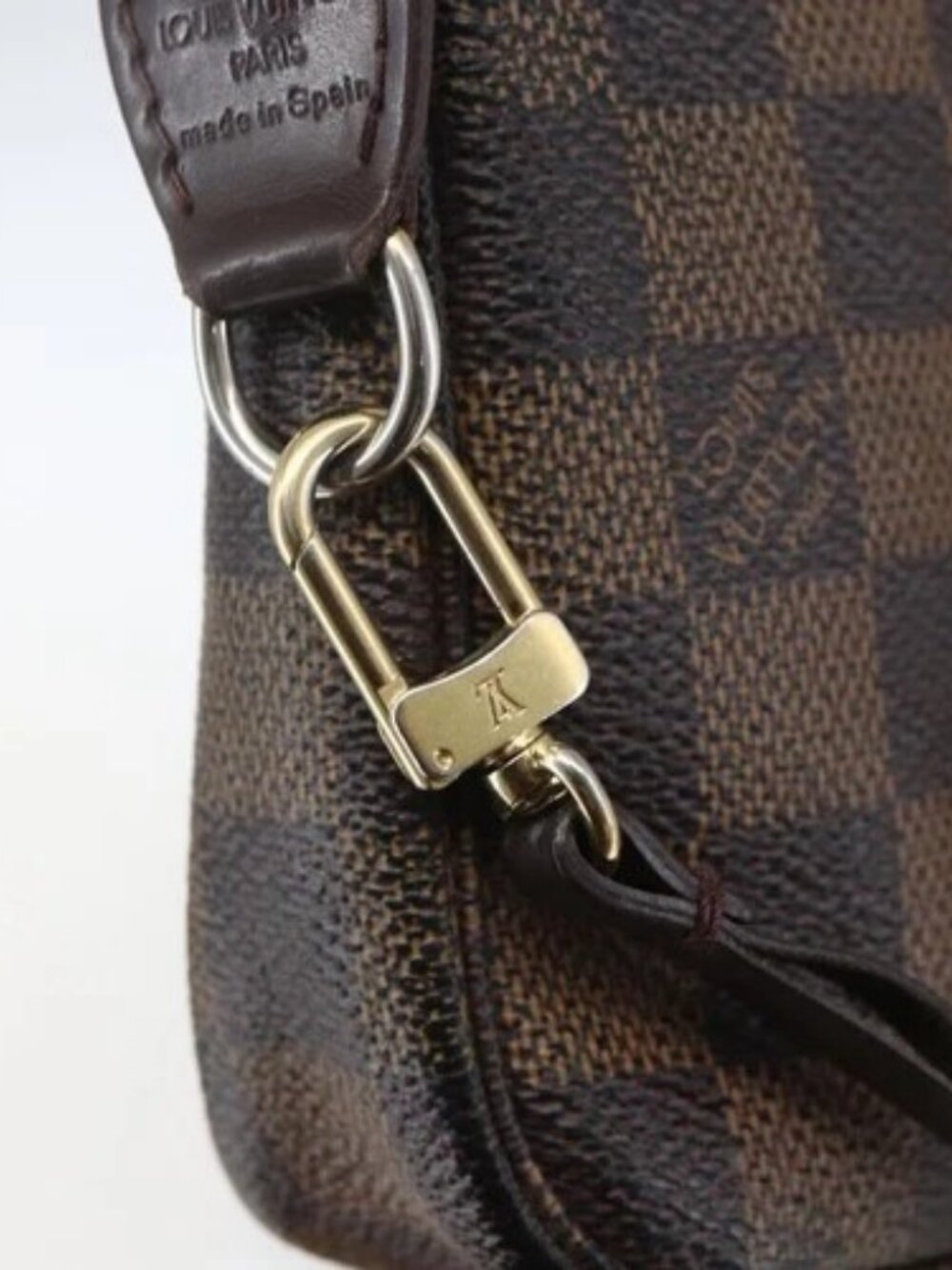 LOUIS VUITTON Damier Ebene Pochette Accessoires Pouch N41206 LV Auth 168013 - Picture 13 of 16